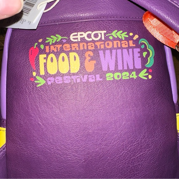 Disney Parks Backpack Loungefly 2024 Epcot Food & Wine Festival Chef Figment NWT - Picture 10 of 17